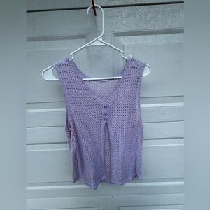 Purple vest w/ flowers